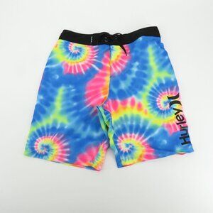 Hurley Boys Size 20 Tie-Dye Swim Board Shorts With Pocket NWT $38